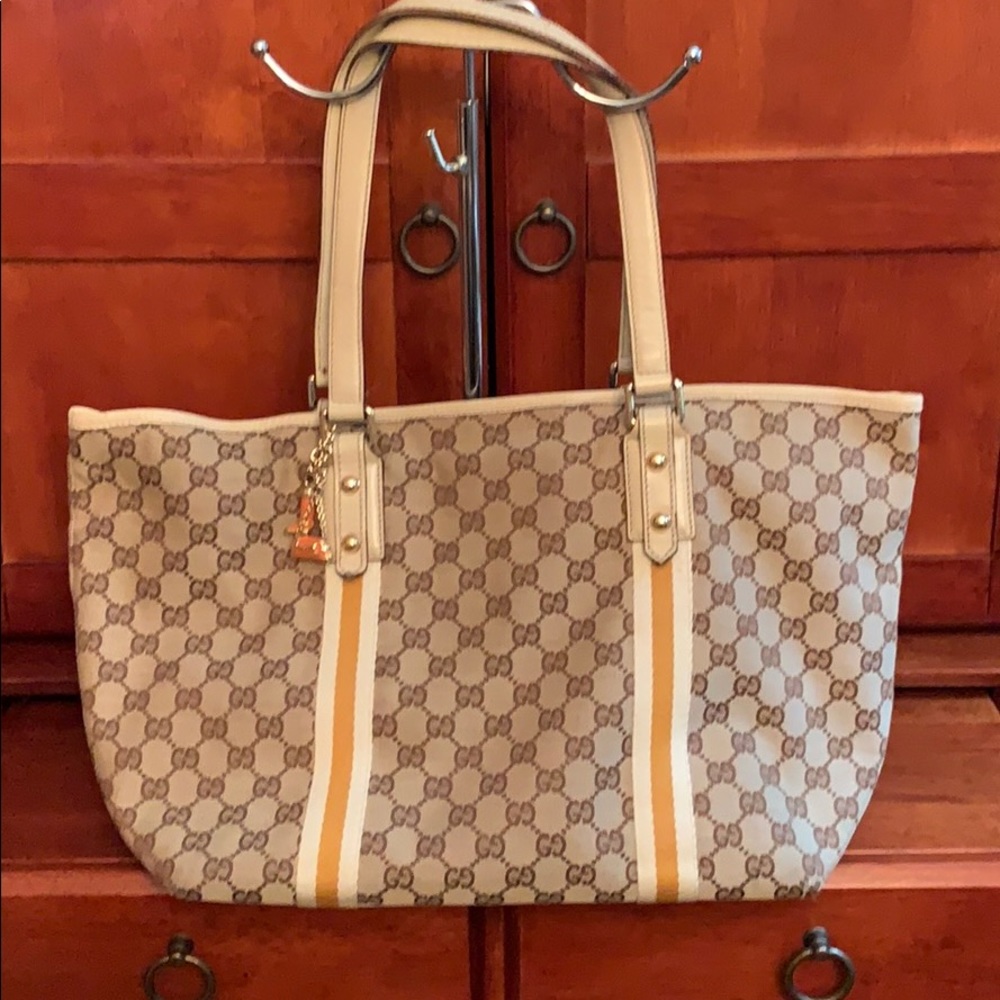 Authentic Gucci Canvas tote